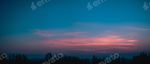 Preview: Landscape With Dramatic Light - Beautiful Golden Sunset With Saturated Sky And Clouds.
