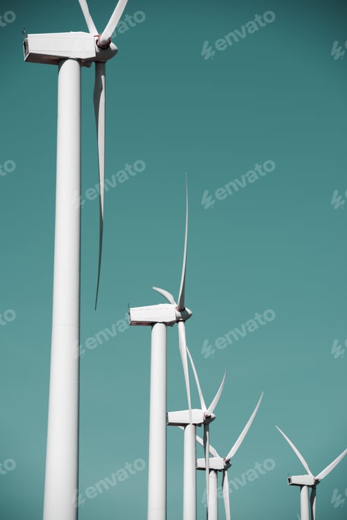 Preview: Windmills For Electric Power Production, El Buste, Zaragoza, Aragon, Spain
