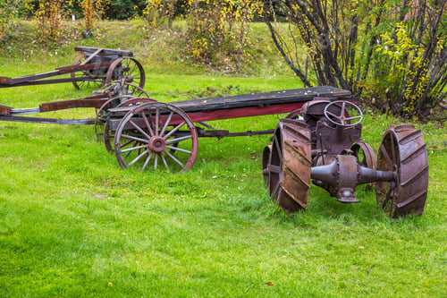 Preview: Old Heavy Machines In Pioneers Park. Fairbanks, Alaska, Usa