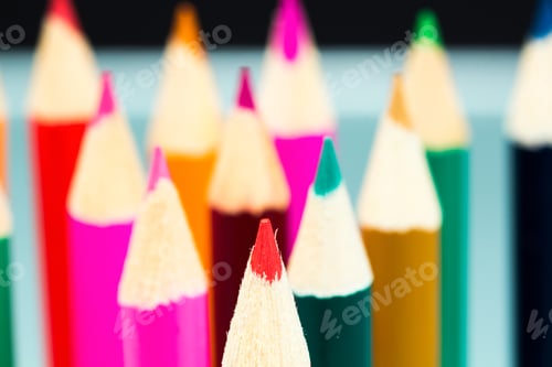 Preview: Group Of Sharp Colored Pencils