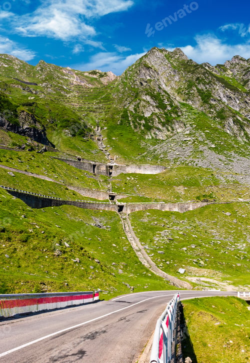 Preview: Bridge On Transfagarasan Route Of Romania. Beautiful Summer Landscape In Mountains