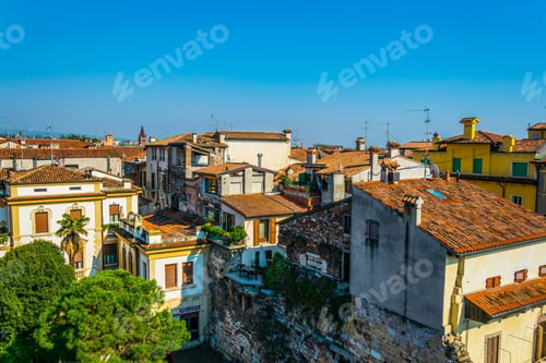 Preview: View Of Colorful Facades Of Houses In The Italian City Verona