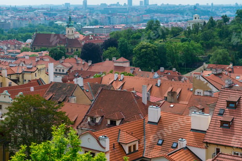 Preview: Panoramic View Of Prague City In The Czech Republic, Europe