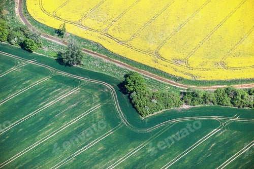 Preview: Aerial View Over The Rural Fields