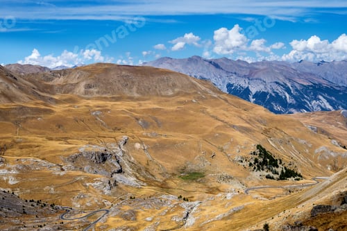 Preview: Alpine Landscape Of The French Alps, Col De La Bonette In The Provence Alpes, France.