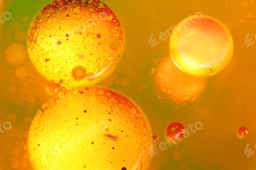 Preview: Abstract, Colorful Composition With Oil, Water And Ink