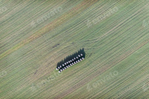 Preview: Aerial View Over The Rural Field
