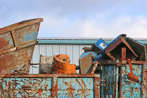 Preview: Skips In A Scrap Metal Yard