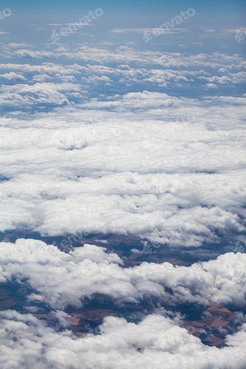 Preview: Beautiful, Dramatic Clouds And Sky Viewed From The Plane. High Resolution And Quality