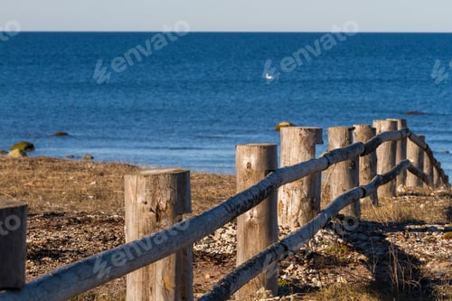 Preview: Wooden Fence Near The Sea
