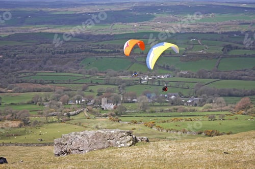 Preview: Paragliders Above Dartmoor