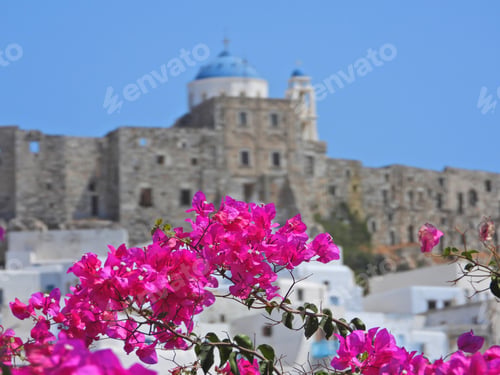 Preview: Zoom Photo Of Iconic Castle In Main Village Of Astypalaia, Dodecanese, Greece