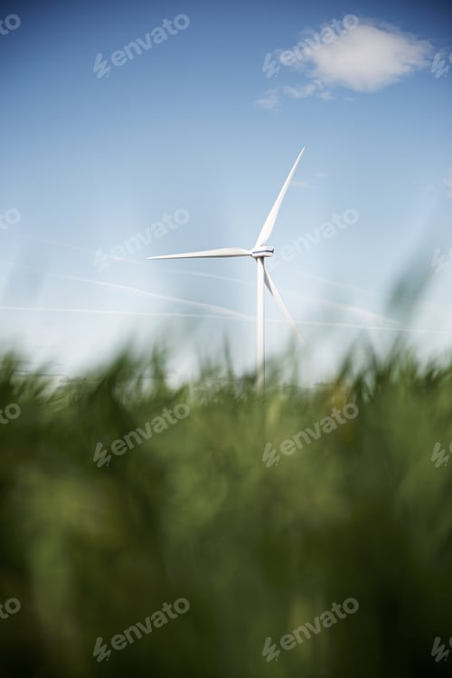 Preview: Windmills For Electric Power Production, Zaragoza Province, Aragon, Spain.