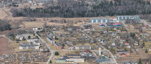 Preview: Aerial View Over The Small Parish And River