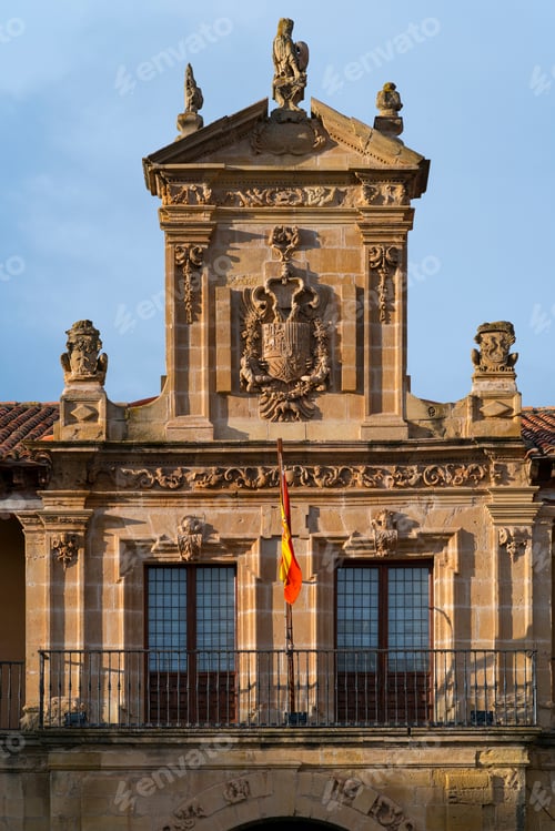 Preview: Town Hall In Main Square Of Santo Domingo De La Calzada Village Of La Rioja Autonomous Community Of