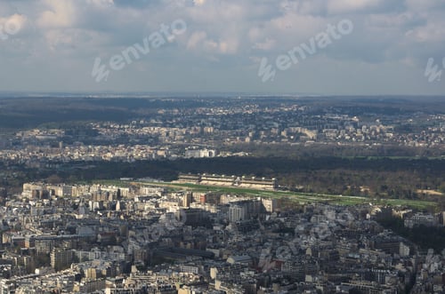 Preview: Aerial View Of Paris Taken From The Top Of Eiffel Tower.