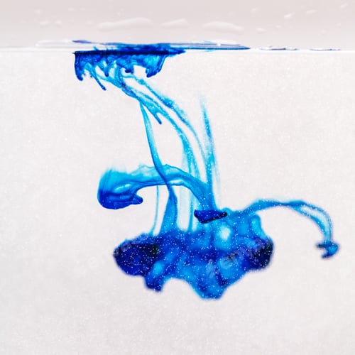 Preview: Abstract Composition With Ink And Small Bubbles. Beautiful Background, Texture And Colors