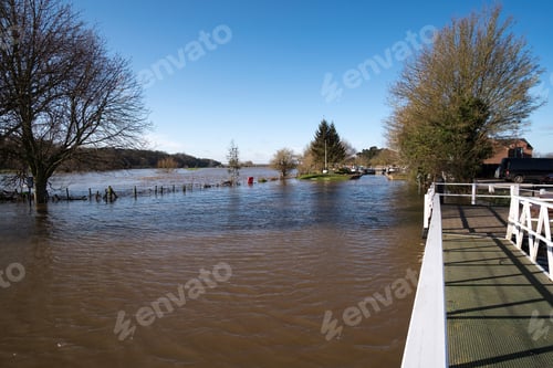 Preview: Flooded River And Canal Background