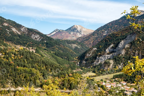 Preview: French Countryside. Treschenu-Creyers: View Of The Heights Of The Vercors, The Marly Hills And The