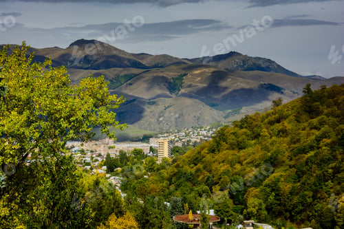 Preview: View From Above On Town Vanadzor, Armenia