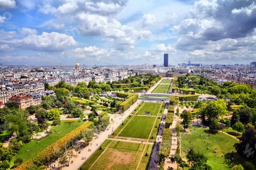 Preview: Field Of Mars In Paris, France. Aerial View.