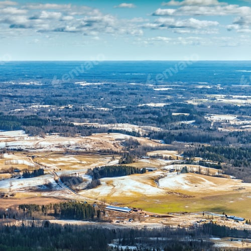 Preview: Aerial Vie Over The Spring Landscape
