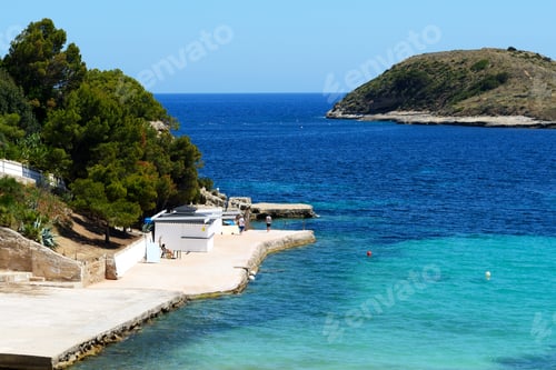Preview: The Beach And Turquoise Water On Mallorca Island, Spain
