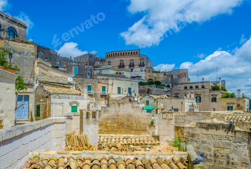 Preview: View Of Rooftops Of The Italian City Matera.