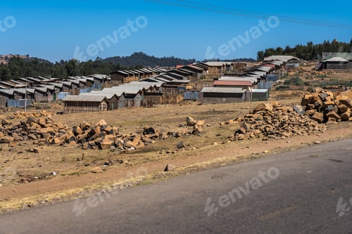 Preview: Landscape View On The Road From Gondar To The Simien Mountains, Ethiopia, Africa