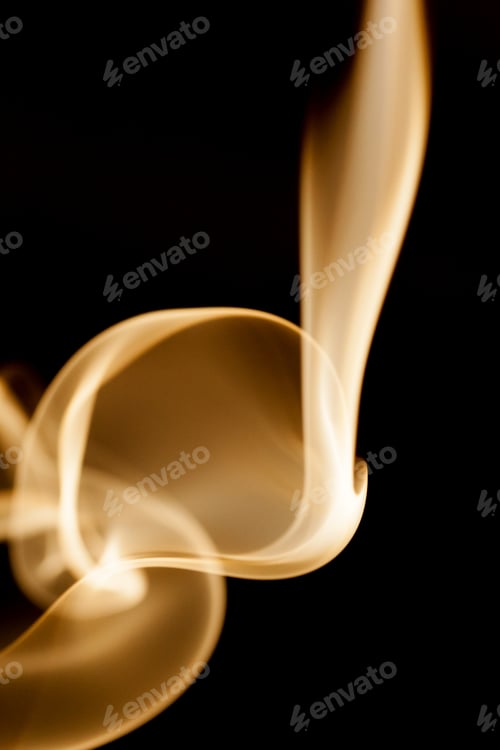Preview: Smoke Shapes On Black Background