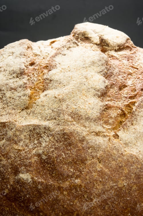 Preview: Cut Malt Bread Handmade On Wooden Background