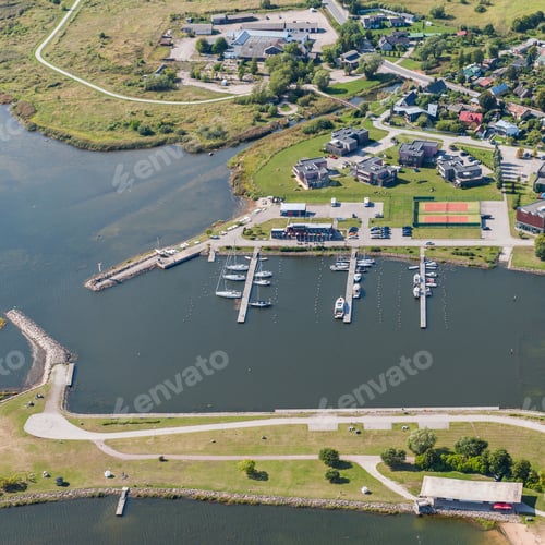 Preview: Aerial View Over The Kuressaare City Harbour