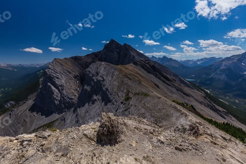 Preview: Rocky Mountains From The Top Of Ha Ling Peak, Kananaskis, Canada