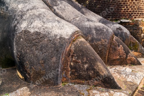 Preview: Lion Stone Paws Decorate The Gate To Sigiriya Fortress, Located On The Top Platform Of The Rock