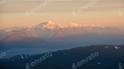 Preview: Kamnik Alps At Sunset