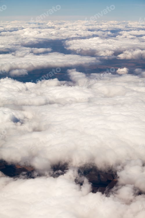 Preview: Beautiful, Dramatic Clouds And Sky Viewed From The Plane