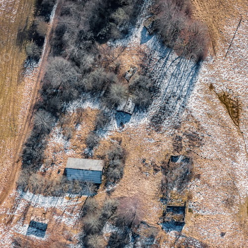 Preview: Aerial View Over The Rural Fields In Springtime