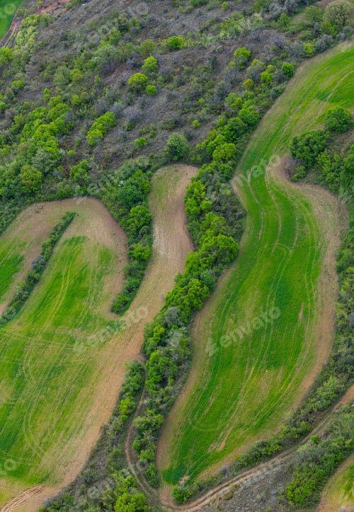Preview: Agricultural Fields In Montsec Mountain Range Of The Pre-Pyrenees, Pyrenees Mountains In Lleida