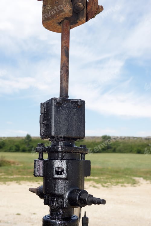 Preview: Oil Well In Ayoluengo De La Lora, Burgo Province, Castilla Leon, Spain.