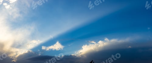 Preview: Landscape With Dramatic Light - Beautiful Golden Sunset With Saturated Sky And Clouds.