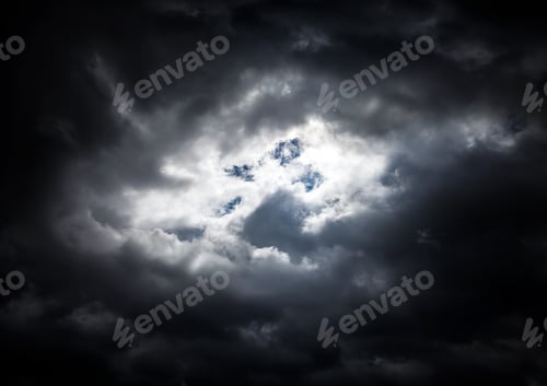 Preview: Dark And Dramatic Storm Clouds Area Background