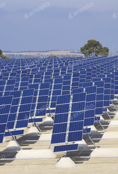 Preview: Group Of Photovoltaic Panels For Renewable Electric Energy Production