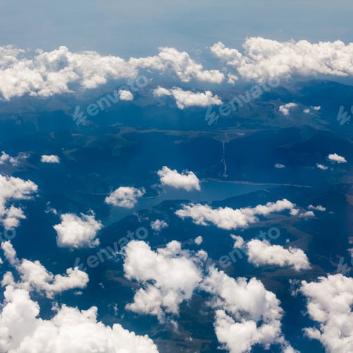 Preview: Beautiful, Dramatic Clouds And Sky Viewed From The Plane. High Resolution And Quality