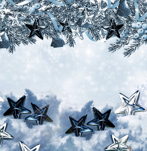 Visualização: Fundo de inverno com brinquedos de Natal