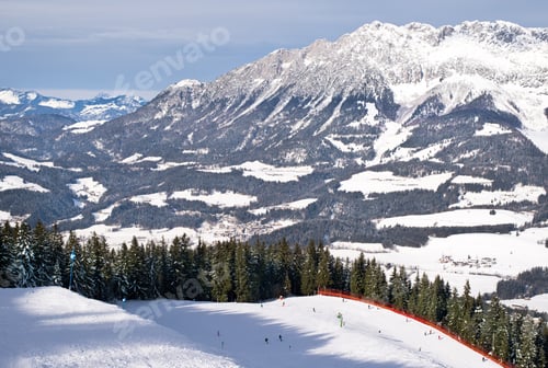 Preview: Ski Slopes In Austrian Alpes.