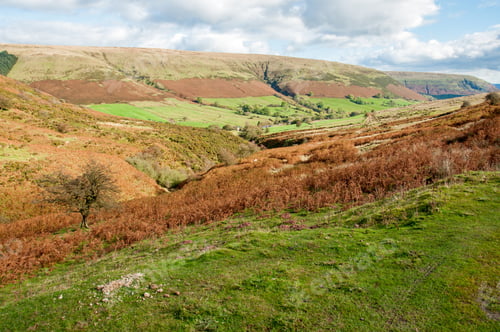 Preview: Autumn Landscape In The Black Mountains Of England And Wales.