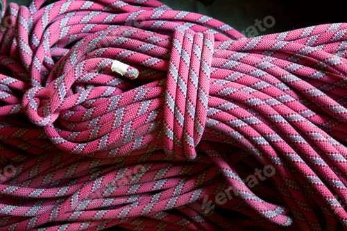 Preview: Pink Climbing Rope Close Up.