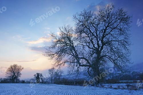 Preview: A Beautiful Stormy Sunset Looking Across Open Fields Along The Stroud Valley And The Cotswold