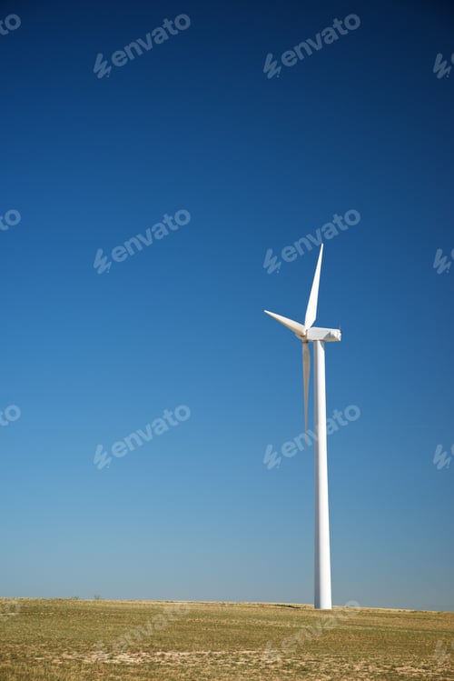 Preview: Windmill For Electric Power Production, Zaragoza Province, Aragon, Spain.