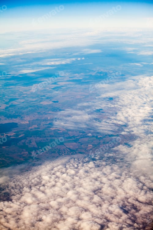 Preview: Beautiful, Dramatic Clouds And Sky Viewed From The Plane